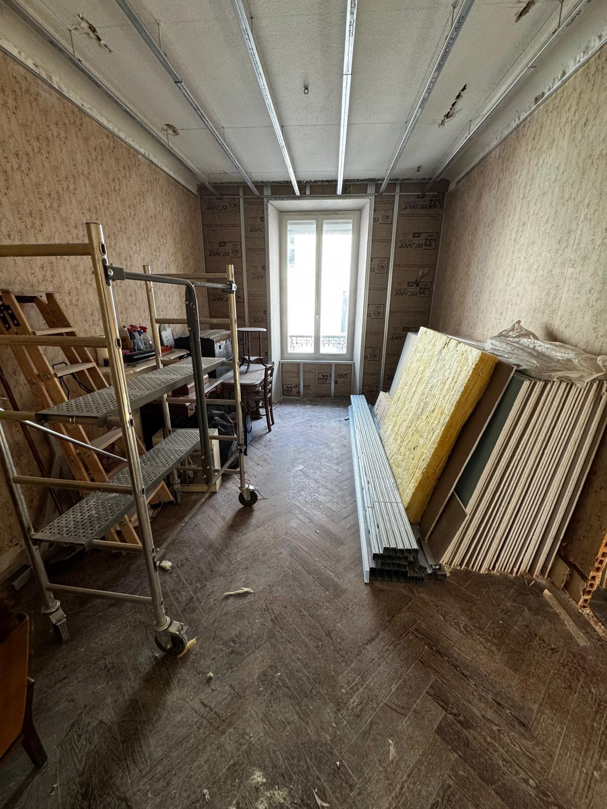 Appartement du projet des Arts pendant les travaux de dépose